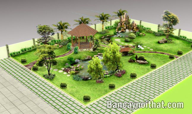 Nguyên tắc thiết kế sân vườn 